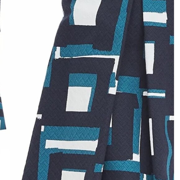 NWT! Geo Jacquard Midi Skirt Banana Republic Size 0 - Picture 6 of 6